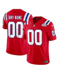 Men's New England Patriots Custom Red F.U.S.E. Vapor Limited Stitched Football Jersey