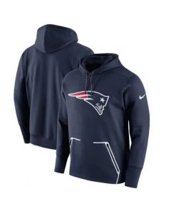 Men's New England Patriots Navy Champ Drive Vapor Speed Pullover Hoodie