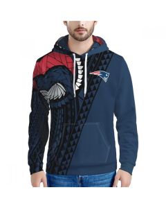 Men's New England Patriots Navy Hoodie (Navy)