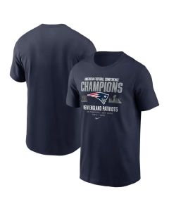 Men's New England Patriots Nike Navy 2025 AFC Champions Team Nation T-Shirt (Navy)