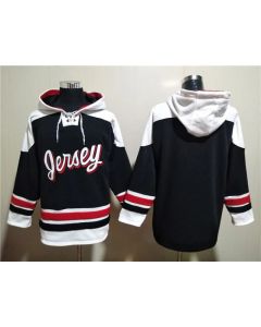 Men's New Jersey Devils #7 Dougie Hamilton Blank Ageless Must-Have Lace-Up Pullover Hoodie