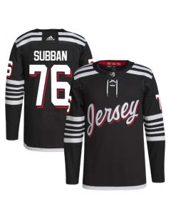 Men's New Jersey Devils #76 P.K. Subban 2021/22 Black Stitched Jersey
