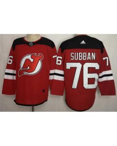 Men's New Jersey Devils #76 P.K. Subban Red Stitched NHL Jersey (Red)