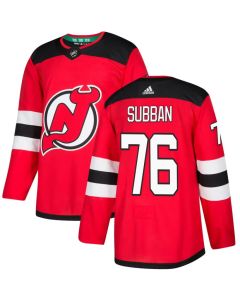Men's New Jersey Devils #76 P.K. Subban Red Stitched NHL Jersey