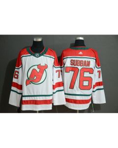 Men's New Jersey Devils #76 P.K. Subban White Stitched NHL Jersey
