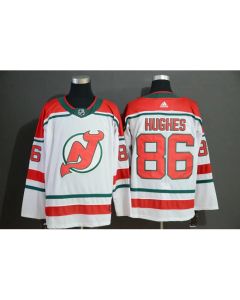 Men's New Jersey Devils #86 Jack Hughes White Stitched NHL Jersey