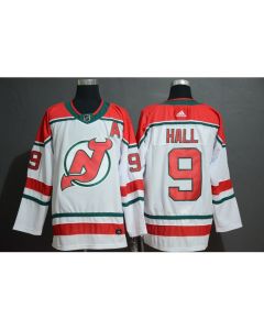 Men's New Jersey Devils #9 Taylor Hall White Stitched NHL Jersey