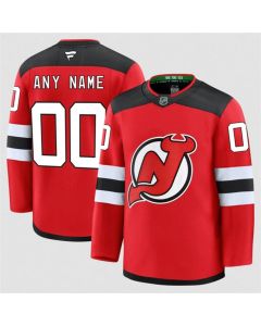 Men's New Jersey Devils Active Player Custom Red 2024-25 Home Stitched Hockey Jersey (Red)
