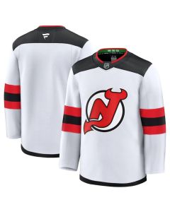 Men's New Jersey Devils Blank White 2024-25 Away Stitched Hockey Jersey