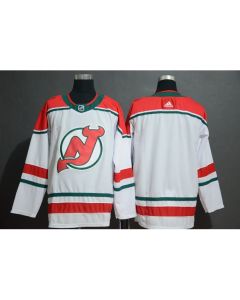 Men's New Jersey Devils White Stitched NHL Jersey