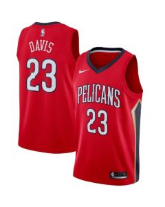 Men's New Orleans Pelicans #23 Anthony Davis Red Statement Edition Stitched Jersey