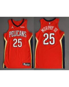 Men's New Orleans Pelicans #25 Trey Murphy III 2022 Red Statement Edition Stitched Jersey