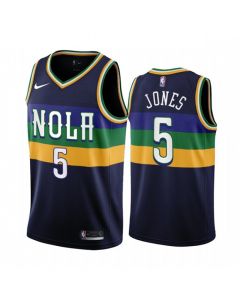Men's New Orleans Pelicans #5 Herbert Jones 2022/23 Black City Edition Stitched Basketball Jersey