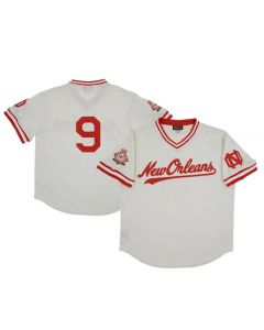 Men's New Orleans Pelicans Cream Rings & Crwns Mesh V-Neck Jersey