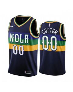 Men's New Orleans Pelicans Customized 2022/23 Black City Edition Stitched Basketball Jersey