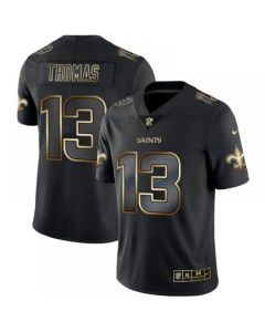 Men's New Orleans Saints #13 Michael Thomas 2019 Black Gold Edition Stitched NFL Jersey