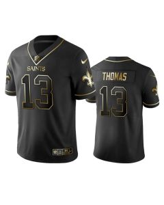 Men's New Orleans Saints #13 Michael Thomas Black 2019 Golden Edition Limited Stitched NFL Jersey