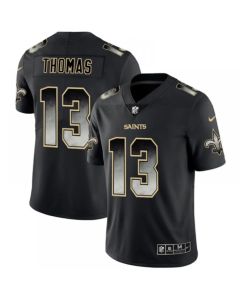 Men's New Orleans Saints #13 Michael Thomas Black 2019 Smoke Fashion Limited Stitched NFL Jersey