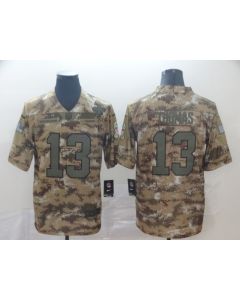 Men's New Orleans Saints #13 Michael Thomas Camo Salute To Service Limited Stitched NFL Jersey