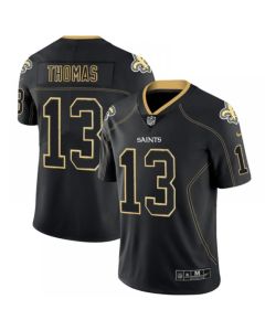 Men's New Orleans Saints #13 Michael Thomas Lights Out Black Color Rush Limited Stitched NFL Jersey