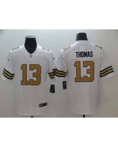 Men's New Orleans Saints #13 Michael Thomas White Limited Rush Stitched NFL Jersey