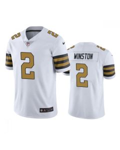 Men's New Orleans Saints #2 Jameis Winston White Color Rush Limited Stitched Jersey