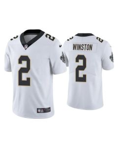 Men's New Orleans Saints #2 Jameis Winston White Vapor Untouchable Limited Stitched Jersey
