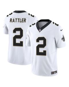 Men's New Orleans Saints #2 Spencer Rattler White F.U.S.E Vapor Untouchable Limited Stitched Football Jersey (White)