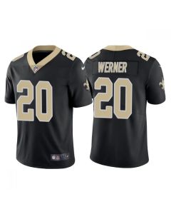 Men's New Orleans Saints #20 Pete Werner Black Vapor Limited Stitched Jersey