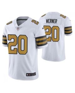 Men's New Orleans Saints #20 Pete Werner White Color Rush Limited Stitched Jersey