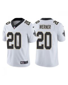 Men's New Orleans Saints #20 Pete Werner White Vapor Limited Stitched Jersey