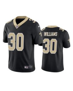 Men's New Orleans Saints #30 Jamaal Williams Black Vapor Untouchable Stitched Football Jersey