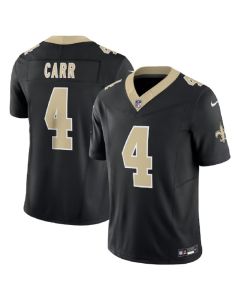 Men's New Orleans Saints #4 Derek Carr Black 2023 F.U.S.E. Vapor Untouchable Limited Stitched Jersey