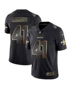 Men's New Orleans Saints #41 Alvin Kamara 2019 Black Gold Edition Stitched NFL Jersey