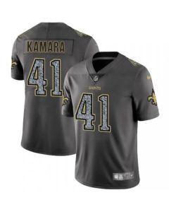 Men's New Orleans Saints #41 Alvin Kamara 2019 Gray Fashion Static Limited Stitched NFL Jersey