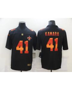 Men's New Orleans Saints #41 Alvin Kamara 2020 Black Fashion Limited Stitched Jersey