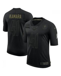 Men's New Orleans Saints #41 Alvin Kamara 2020 Black Salute To Service Limited Stitched Jersey
