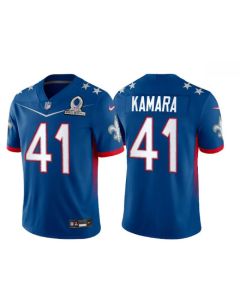 Men's New Orleans Saints #41 Alvin Kamara 2022 Royal NFC Pro Bowl Stitched Jersey
