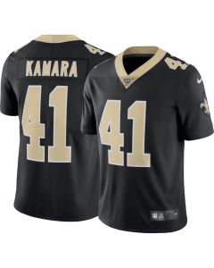 Men's New Orleans Saints #41 Alvin Kamara Black 2019 100th Season Vapor Untouchable Limited Stitched NFL Jersey
