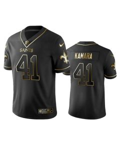 Men's New Orleans Saints #41 Alvin Kamara Black 2019 Golden Edition Limited Stitched NFL Jersey