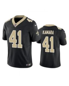 Men's New Orleans Saints #41 Alvin Kamara Black 2023 F.U.S.E. Vapor Untouchable Limited Stitched Jersey