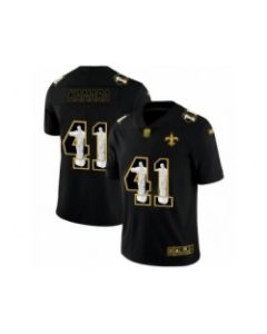 Men's New Orleans Saints #41 Alvin Kamara Black Jesus Faith Edition Limited Stitched Jersey