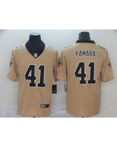 Men's New Orleans Saints #41 Alvin Kamara Gold Inverted Legend Stitched NFL Jersey