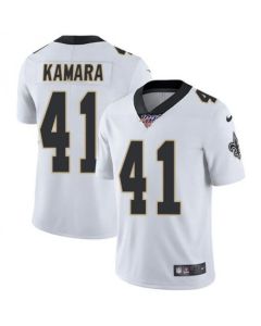 Men's New Orleans Saints #41 Alvin Kamara White 2019 100th Season Vapor Untouchable Limited Stitched NFL Jersey