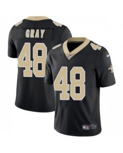 Men's New Orleans Saints #48 J.T. Gray Black Vapor Untouchable Limited Stitched NFL Jersey