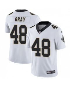 Men's New Orleans Saints #48 J.T. Gray White Vapor Untouchable Limited Stitched NFL Jersey
