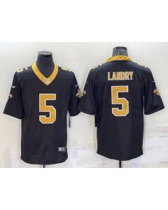 Men's New Orleans Saints #5 Jarvis Landry Black Vapor Limited Stitched Jersey