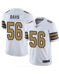 Men's New Orleans Saints #56 Demario Davis White Color Rush Limited Stitched NFL Jersey