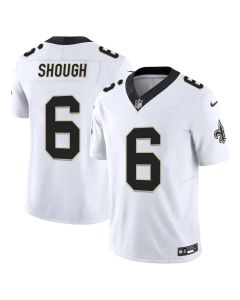 Men's New Orleans Saints #6 Tyler Shough White F.U.S.E Vapor Untouchable Limited Stitched Football Jersey (Style 3)