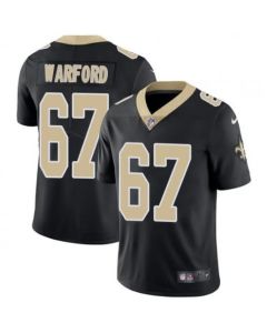 Men's New Orleans Saints #67 Larry Warford Black Vapor Untouchable Limited Stitched NFL Jersey